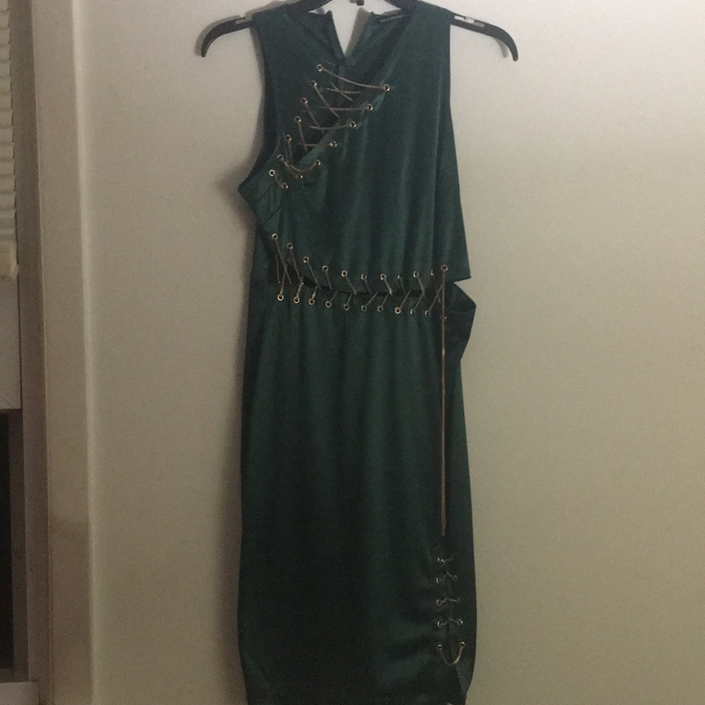 Emerald green dress